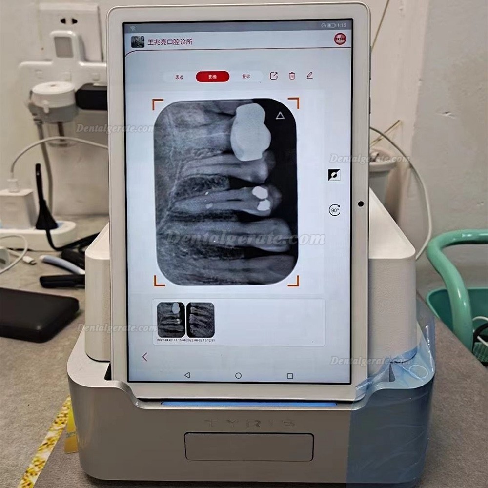 TYRIS TR310 speicherfolienscanner zahnarzt mit Pad und speicherfolie zahnfilm